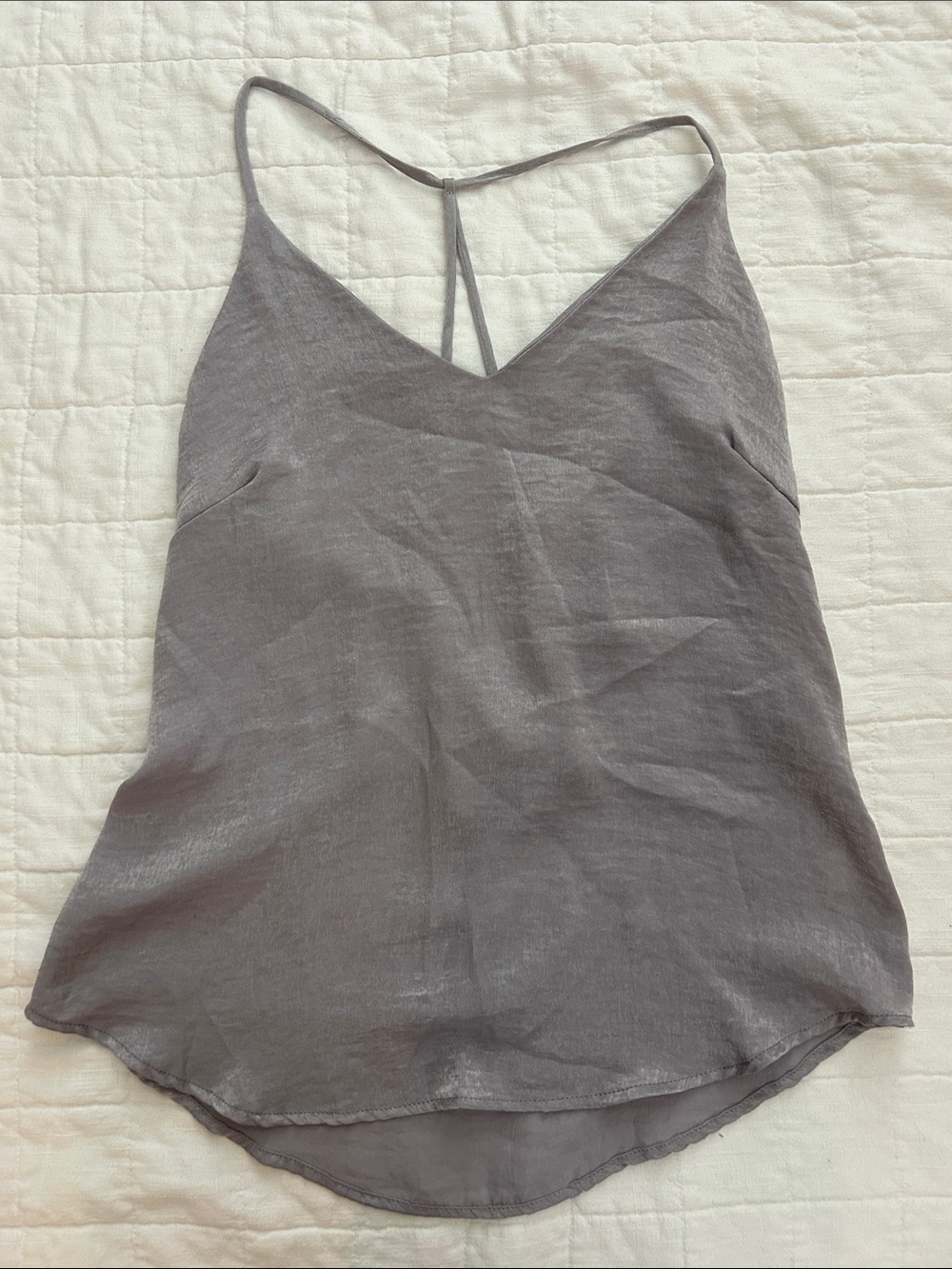 Soprano Gray V-Neck Spaghetti Strap Camisole